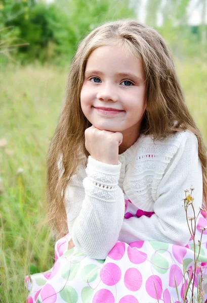 Portrait of adorable little girl — Stock Photo, Image