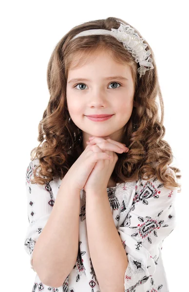 Portrait of adorable smiling  little girl — Stock Photo, Image