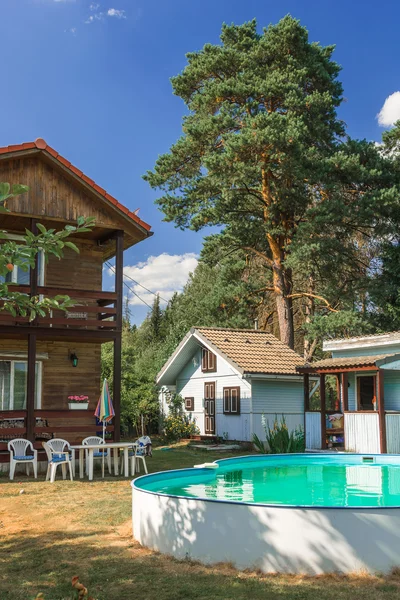 Onların yazlık banliyölerinde, Sauna — Stok fotoğraf