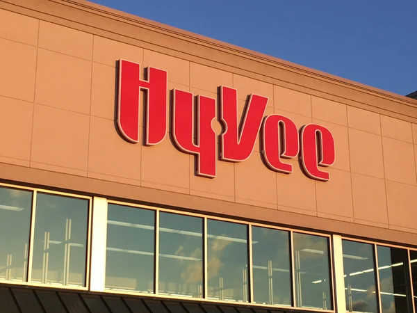Hyvee Supermarket Store Frente — Fotografia de Stock