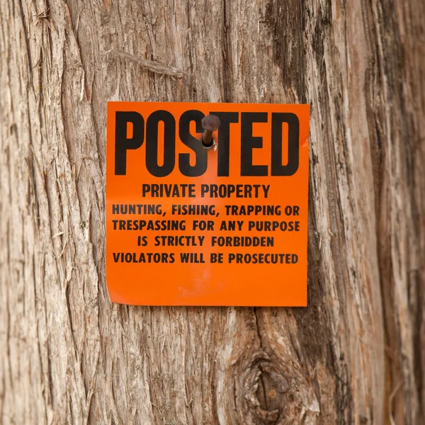 Private Property Sign — Stock Photo, Image