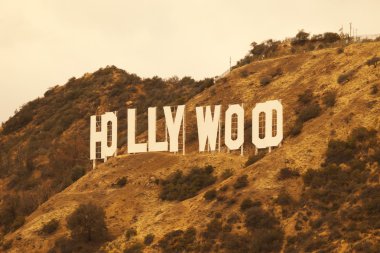 Hollywood California Retro Sign clipart