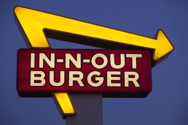 -N-Out Burger Fast Food Restoran imzalamak