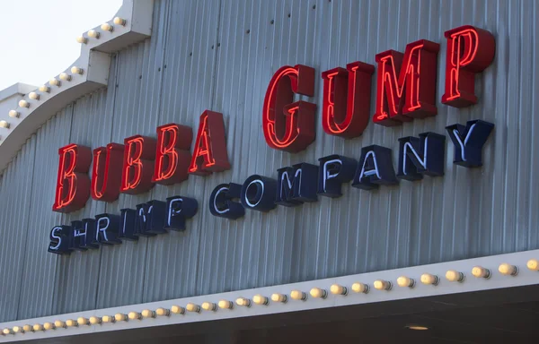 Bubba Gump Shrimp Company sinal de entrada — Fotografia de Stock