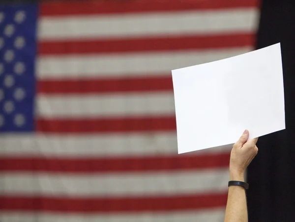 Amerikanisches politisches Zeichen mit Platz für Kopien — Stockfoto