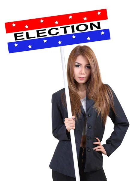 Kvinna och valet — Stockfoto
