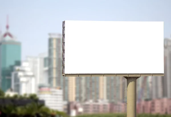 Leeg reclamebord buiten — Stockfoto