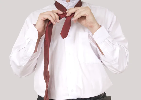 Man wearing necktie — Stock Photo, Image