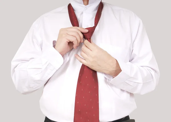 Man wearing necktie — Stock Photo, Image