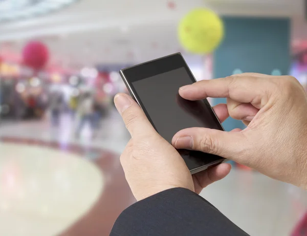 Mann und Handy — Stockfoto