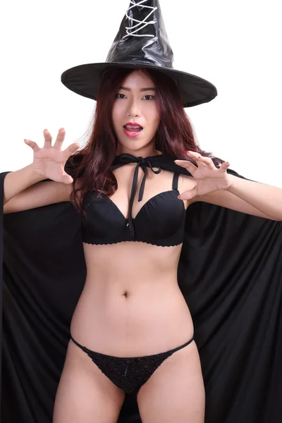 Young woman witch — Stock Photo, Image