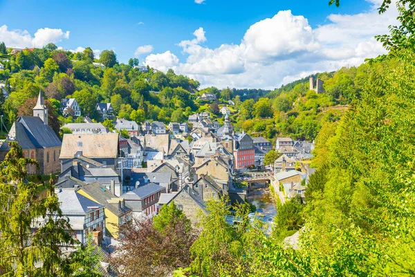 Meilleur Village Touristique Monschau Situé Dans Les Collines Eifel Nord — Photo