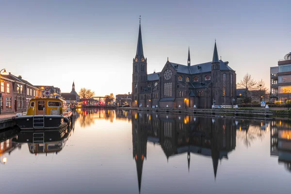 Het Historische Dorp Leidschendam Gelegen Nederland Aan Het Rijn Schiekanaal — Stockfoto