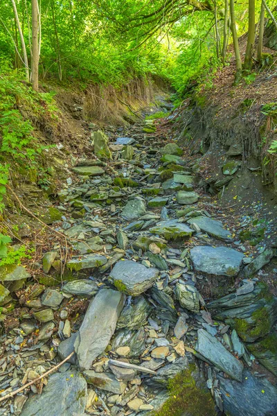 Melhor Aldeia Turística Monschau Localizado Nas Colinas Eifel Norte Dentro — Fotografia de Stock