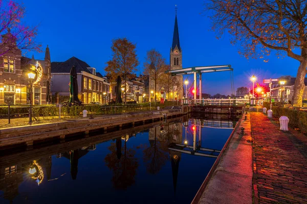 Pueblo Histórico Leidschendam Situado Los Países Bajos Rijn Schiekanaal Durante — Foto de Stock
