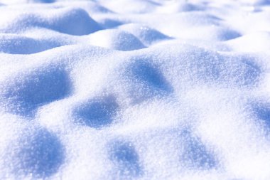 Derin, temiz kar, soğuk kış konsepti.