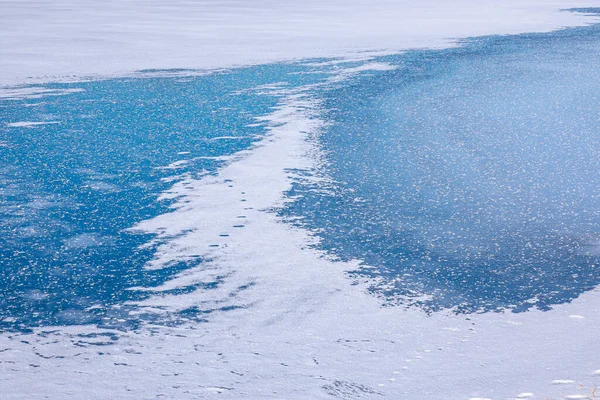 Nieve Hielo Paisaje Invierno Amsterdamse Waterleidingduinen Cielo Azul Claro —  Fotos de Stock