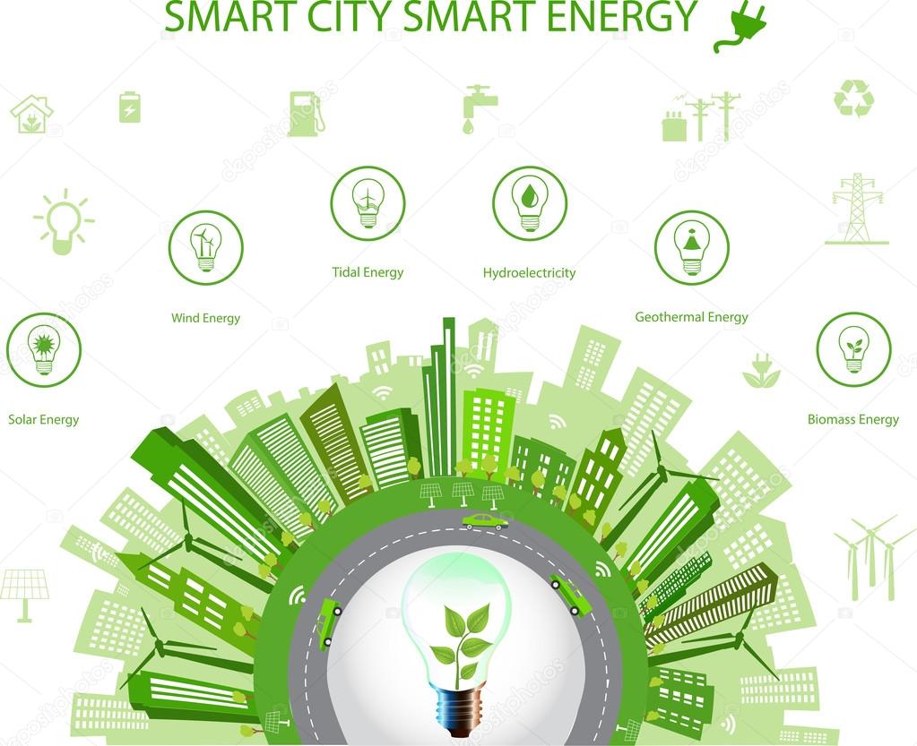 Smart city concept and Smart energy