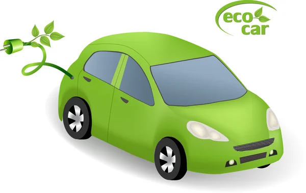 Eco concepto de coche — Vector de stock