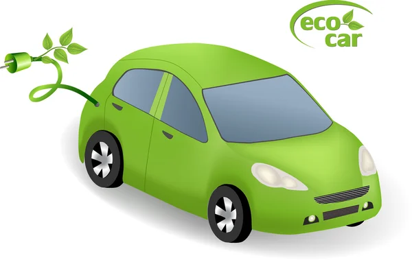 Концепция экологического автомобиля Лицензионные Стоковые Векторы
