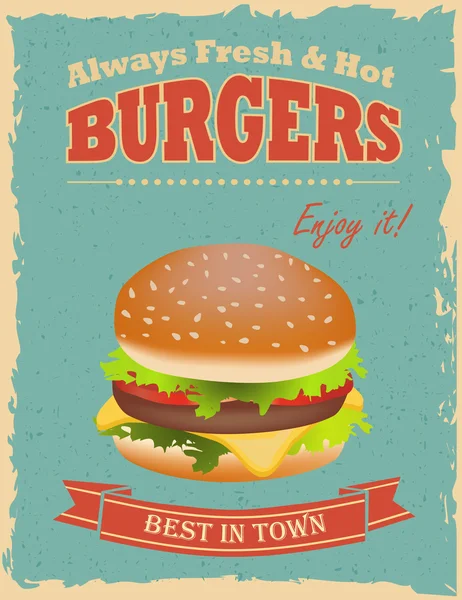 Vintage Burger poster