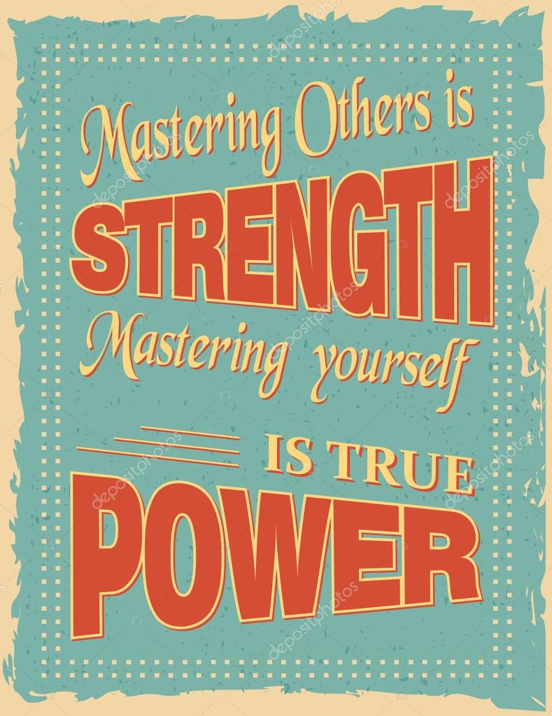 Download Vintage Motivational Quote Poster — Stock Vector ...