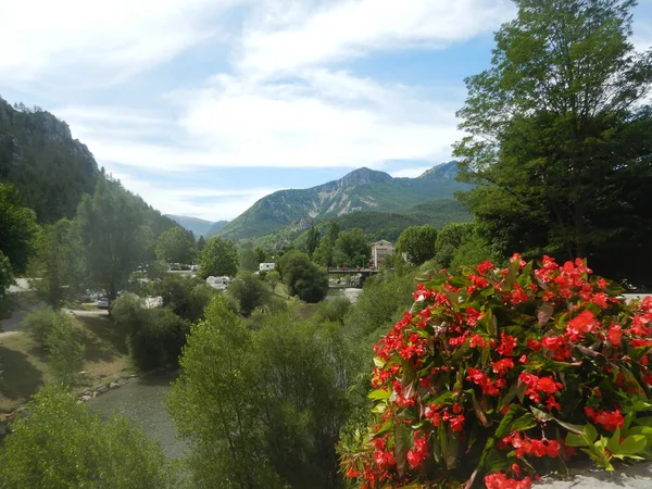 Vue Sur Verdon Paysage Naturel Près Castellane France — Photo