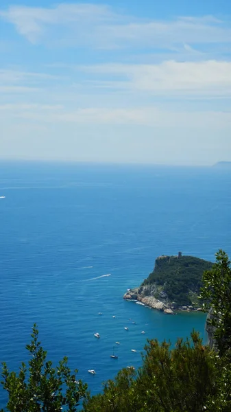 Sarazenler Körfezi Punta Crena Liguria Talya — Stok fotoğraf