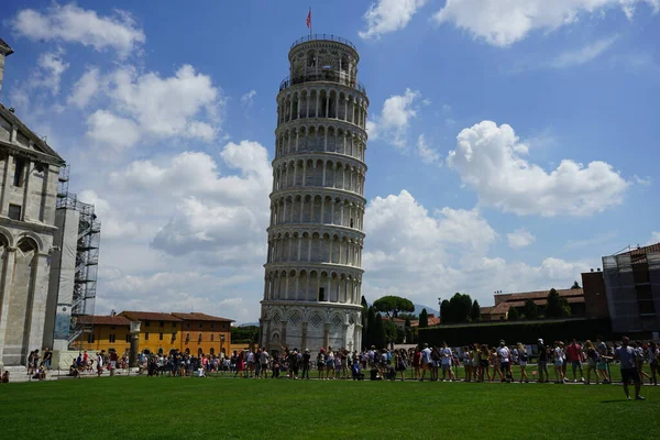 Torre Inclinada Pisa Lugar Del Milagro — Foto de Stock