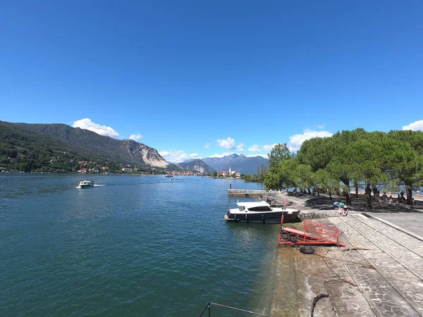 Vista Lago Maggiore Piemonte Itália — Fotografia de Stock