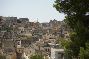 Matera, Basilicata 'nın eski kısmı - İtalya