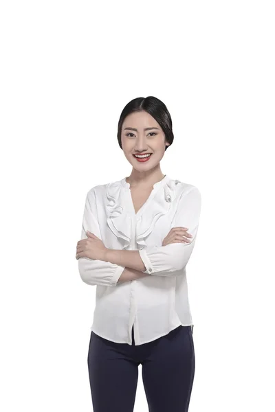 Selbstbewusste chinesische Geschäftsfrau — Stockfoto