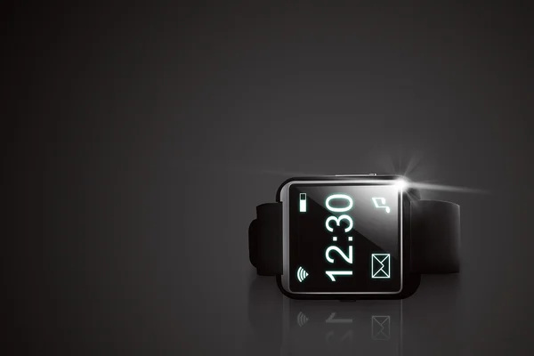 Black smart watch