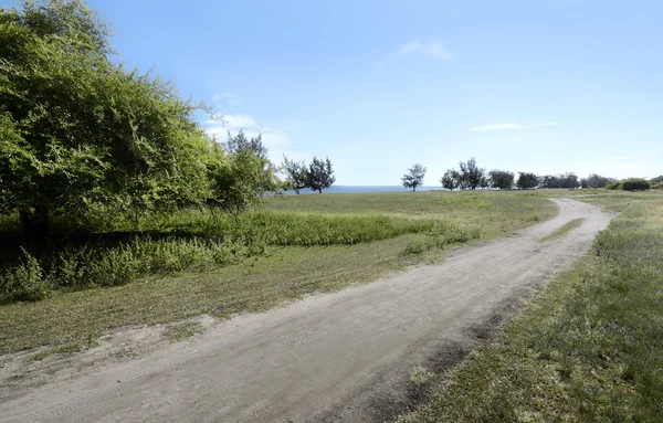 Straße auf puru kambera Landschaft — Stockfoto