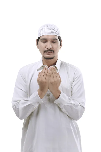 Young muslim man praying — Stock Photo, Image