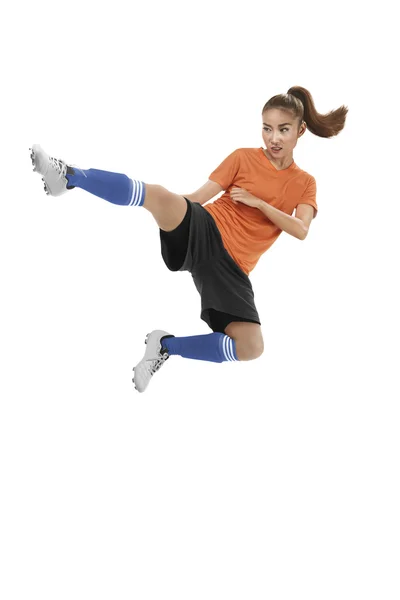 Player kicking  ball — Stock Photo, Image