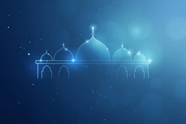 Logotipo de mesquita modelo giftcard — Fotografia de Stock
