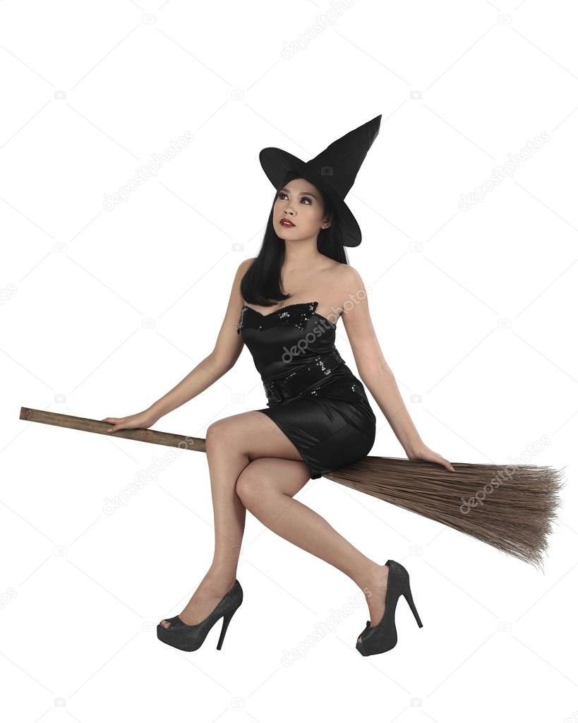 witch riding broom aesthetic witch riding broom aesthetic