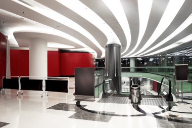 Modern alışveriş merkezi iç