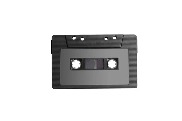 Close Weergave Van Oude Audiotape Cassette Geïsoleerd Witte Achtergrond — Stockfoto