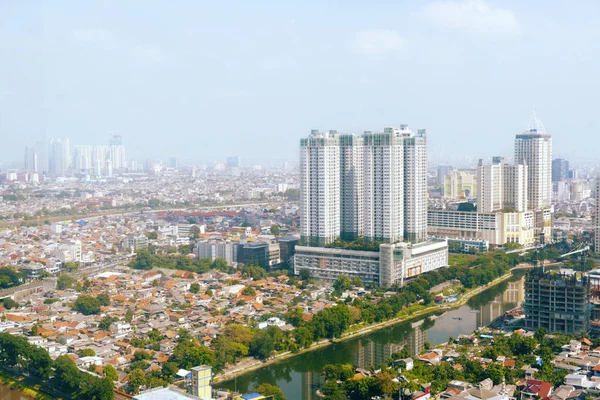 Jakarta City Skyline Urban Skyscrapers Day Jakarta Indonesia — Stock Photo, Image