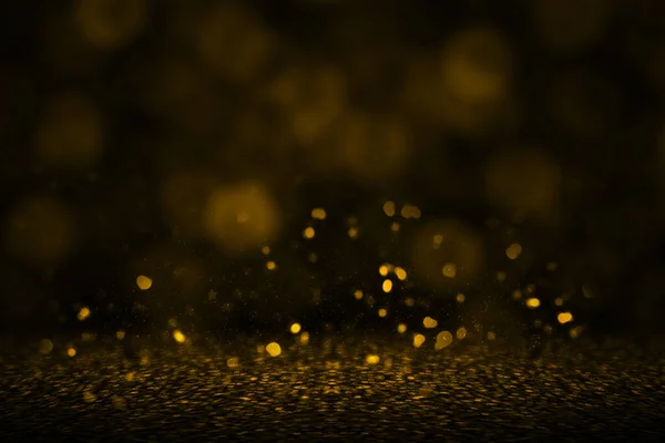 Goldener Farbtupfer Auf Schwarzem Hintergrund — Stockfoto