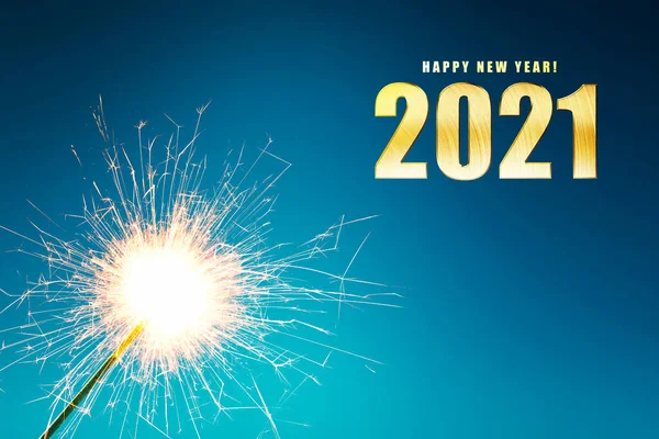 2021 Focuri Artificii Fundal Colorat Mulți Ani 2021 — Fotografie, imagine de stoc