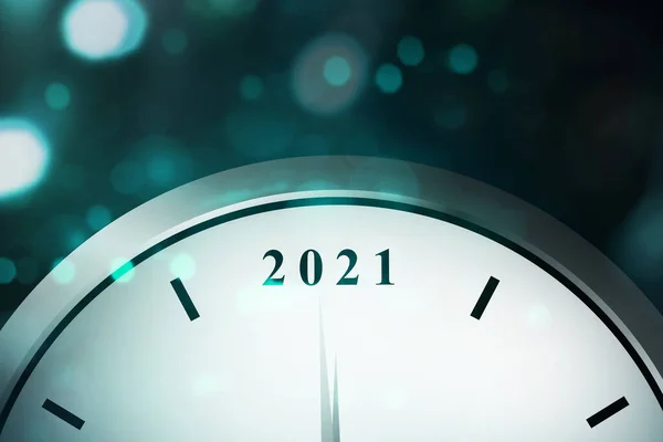 Wachten 2021 Gelukkig Nieuwjaar 2021 — Stockfoto