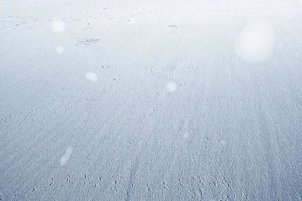 Snowfield Con Sfondo Nevicata — Foto Stock