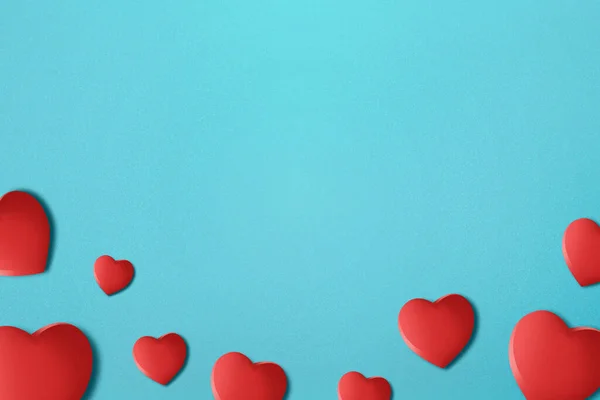 Corazón Con Fondo Color Día San Valentín — Foto de Stock