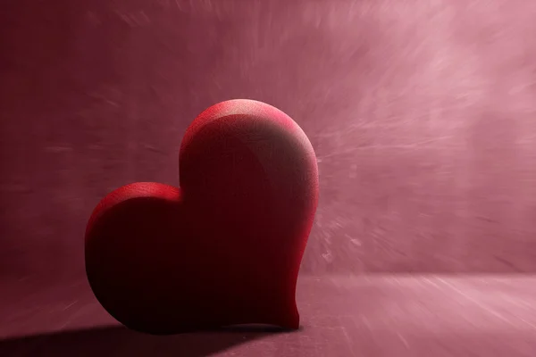 Сердце Цветным Фоном День Святого Валентина — стоковое фото