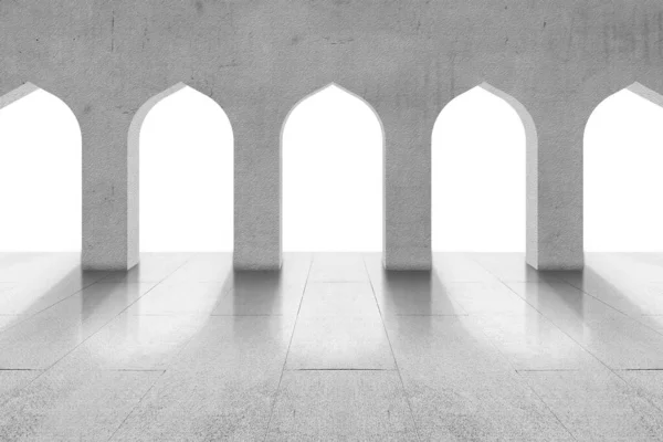 Meczet Okno Izolowane Białym Tle — Zdjęcie stockowe