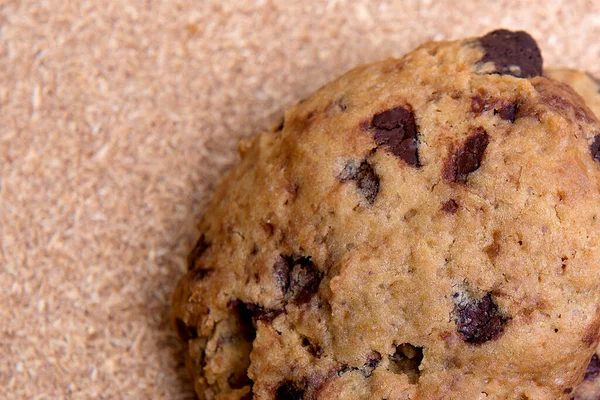 Galletas Chocolate Sobre Mesa — Foto de Stock