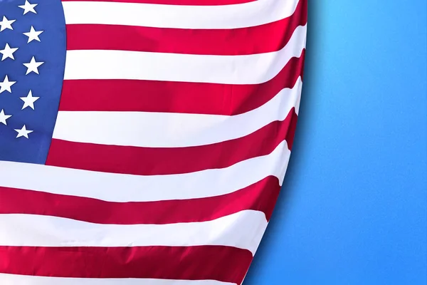 Amerykańska Flaga Kolorowym Tłem Koncepcja Lipca — Zdjęcie stockowe